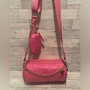 Juicy Couture Juicy Puff Roll Crossbody Bag in Juicy Pink New With Tags